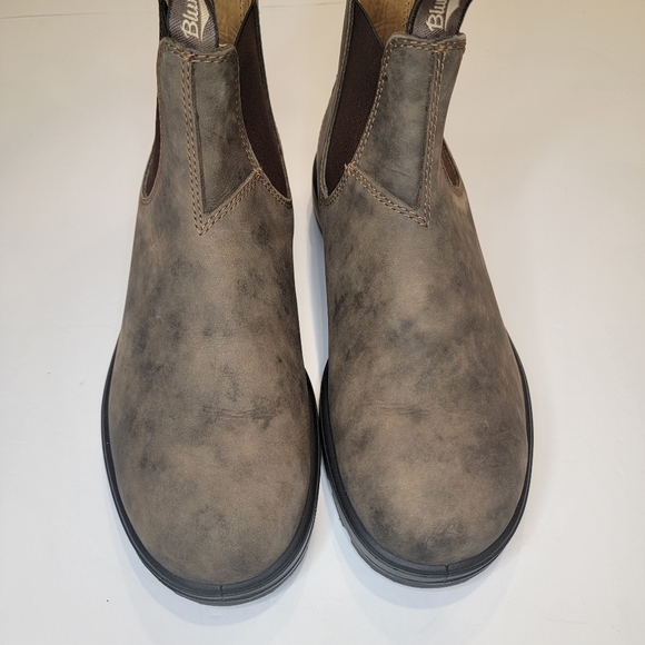 Blundstone MEN'S CLASSICS CHELSEA BOOTS - RUSTIC BROWN AU 9.5 (US SIZE 10.5) - Picture 6 of 16